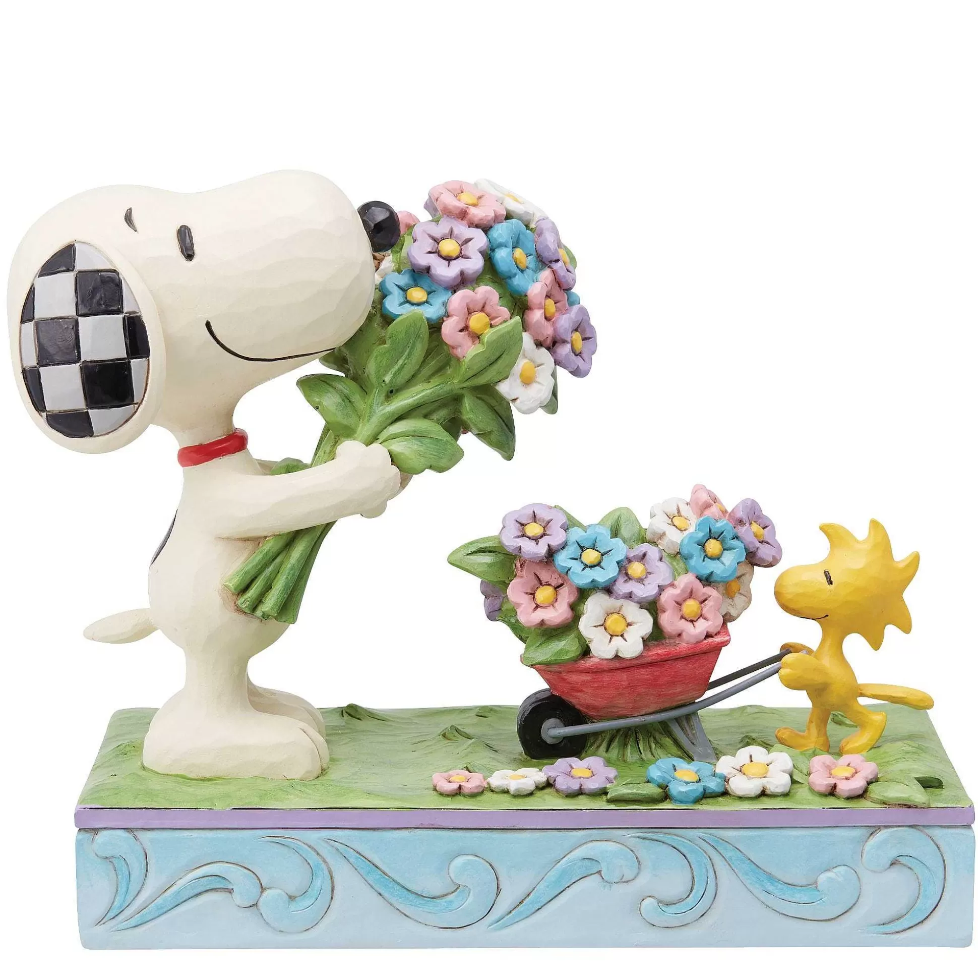 Hot Enesco Gift Snoopy Flowers & Woodstock