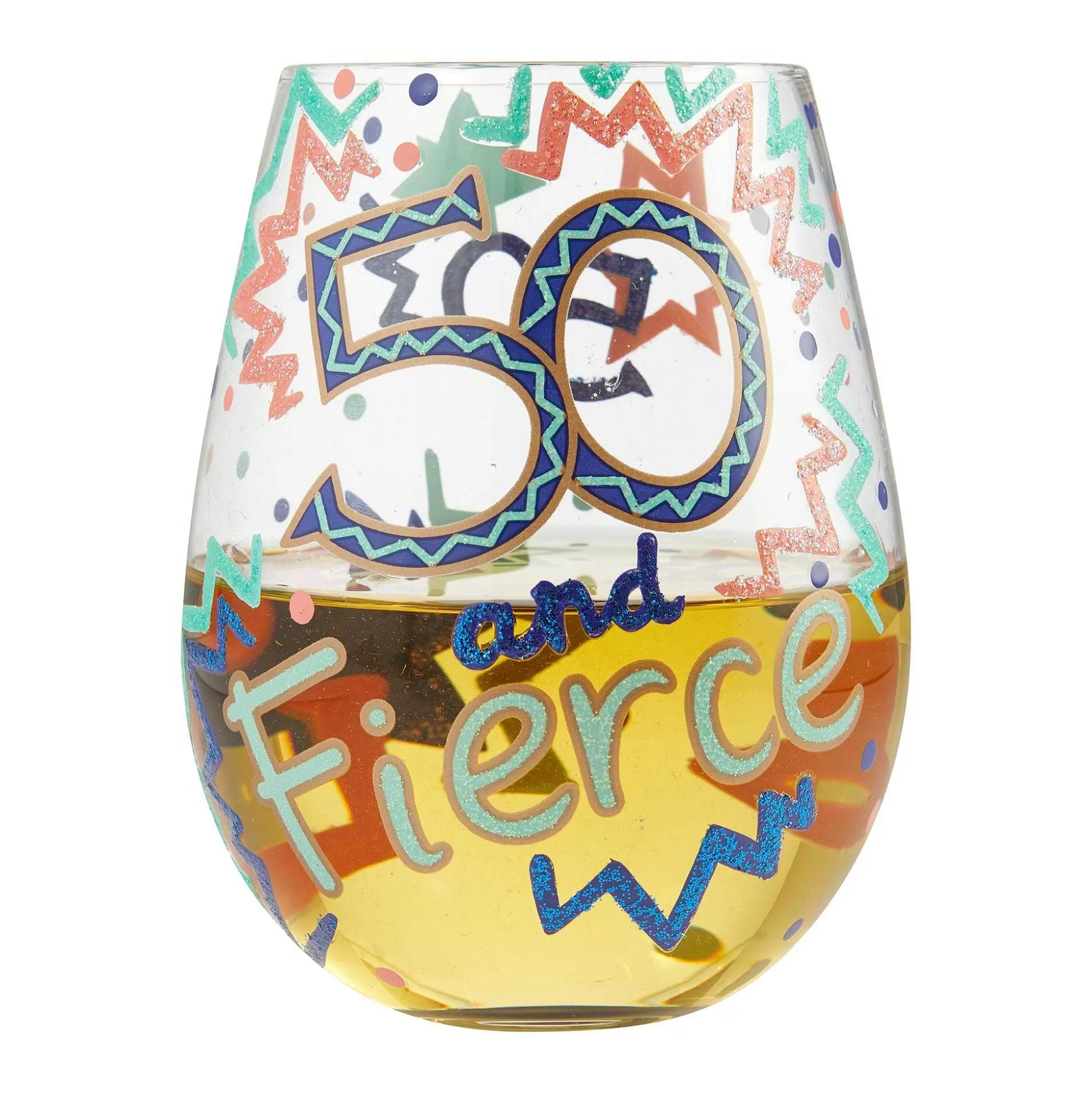 Best Sale Enesco Gift Stemless 50 And Fierce