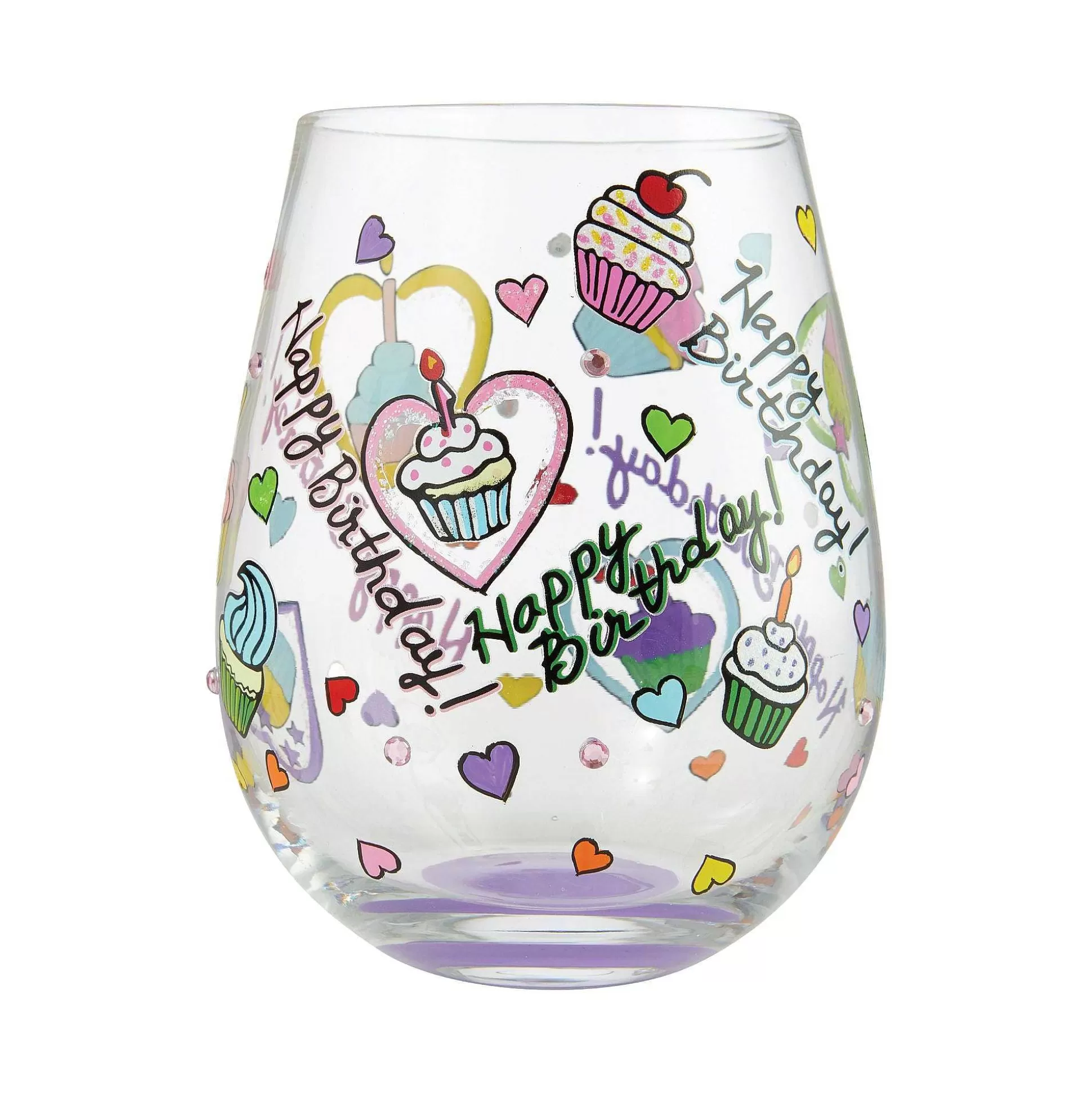 Flash Sale Enesco Gift Stemless Birthday Cupcakes