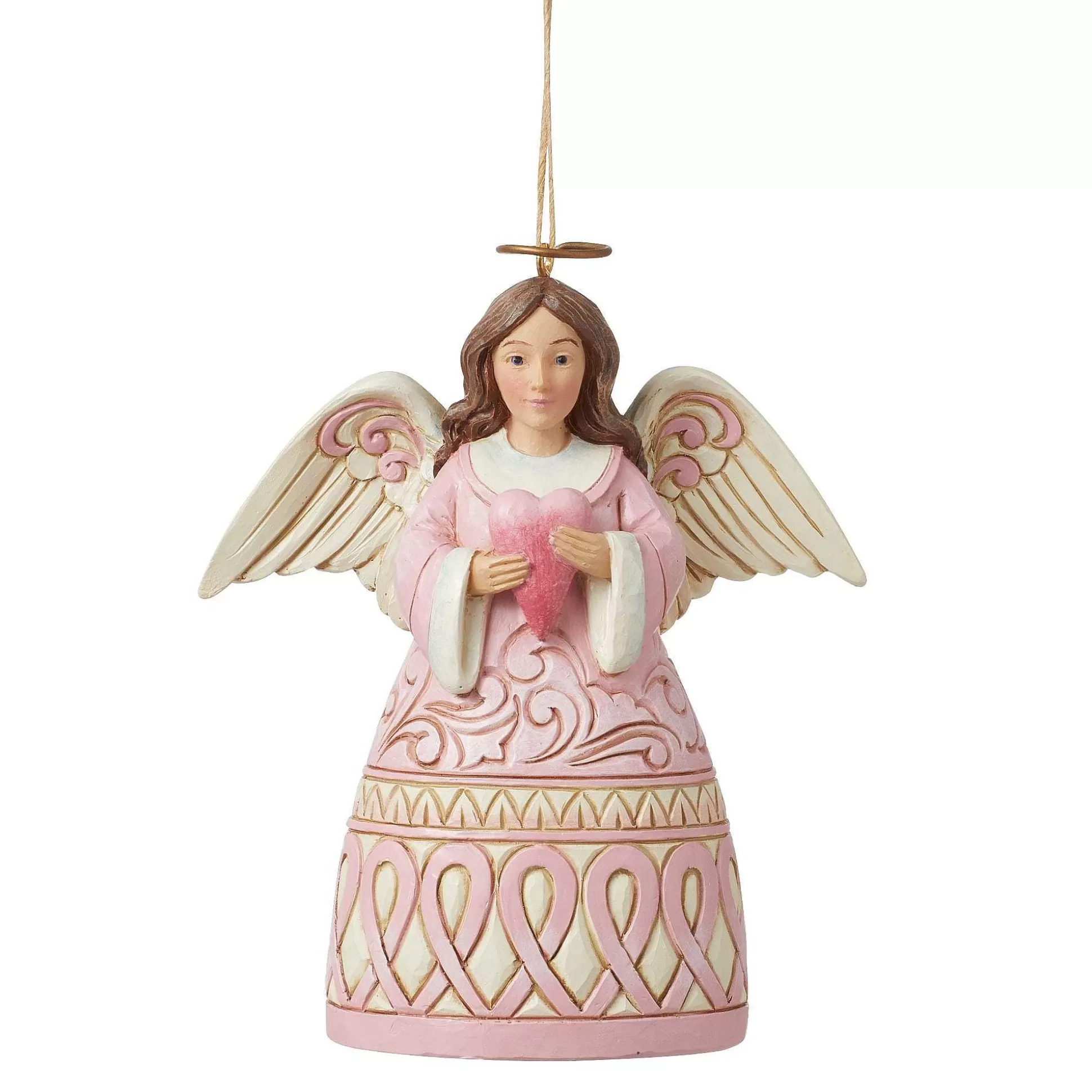 Fashion Enesco Gift The Rose Angel With Heart Orn