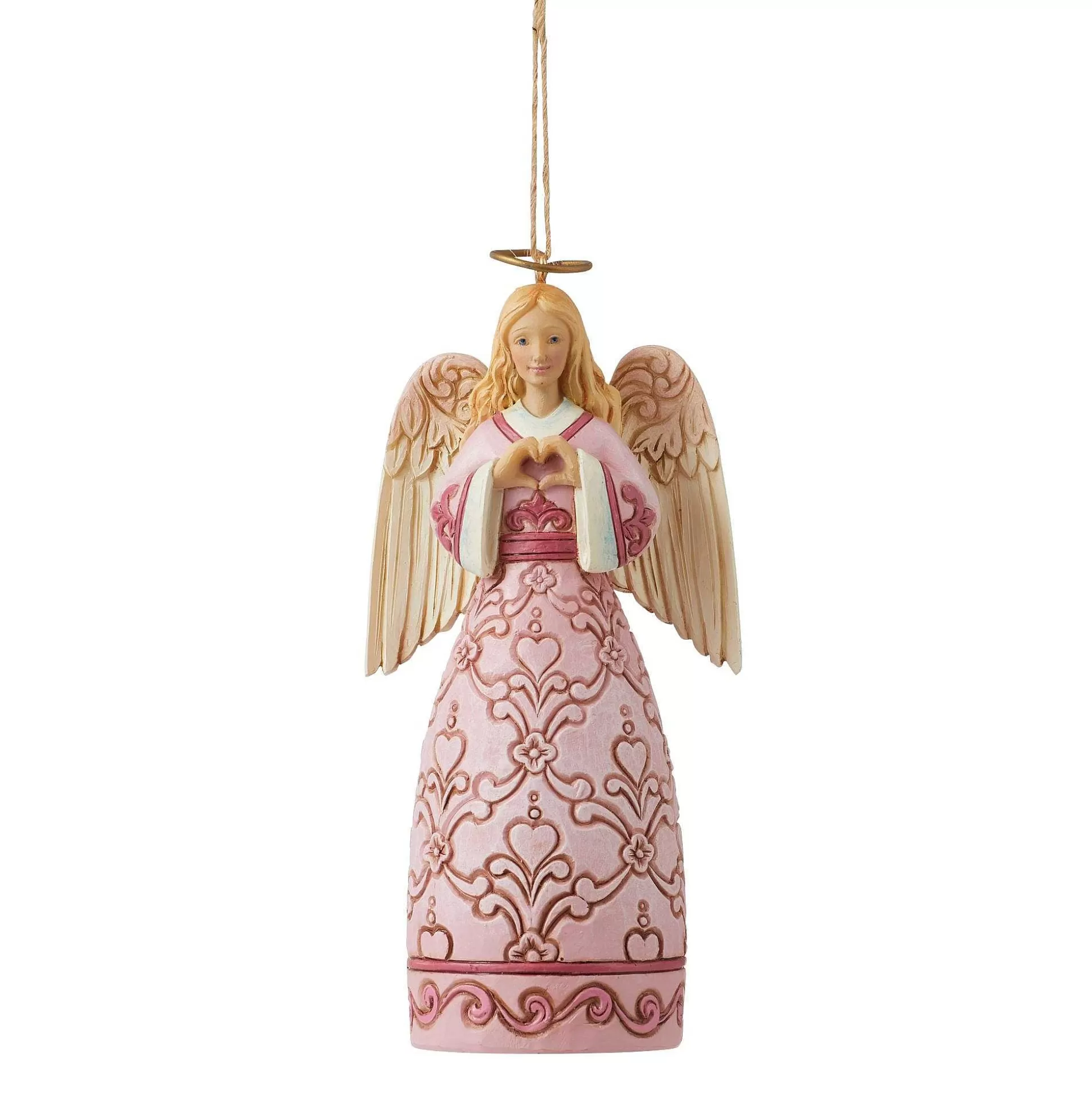 Store Enesco Gift The Rose Pink Angel Ornament