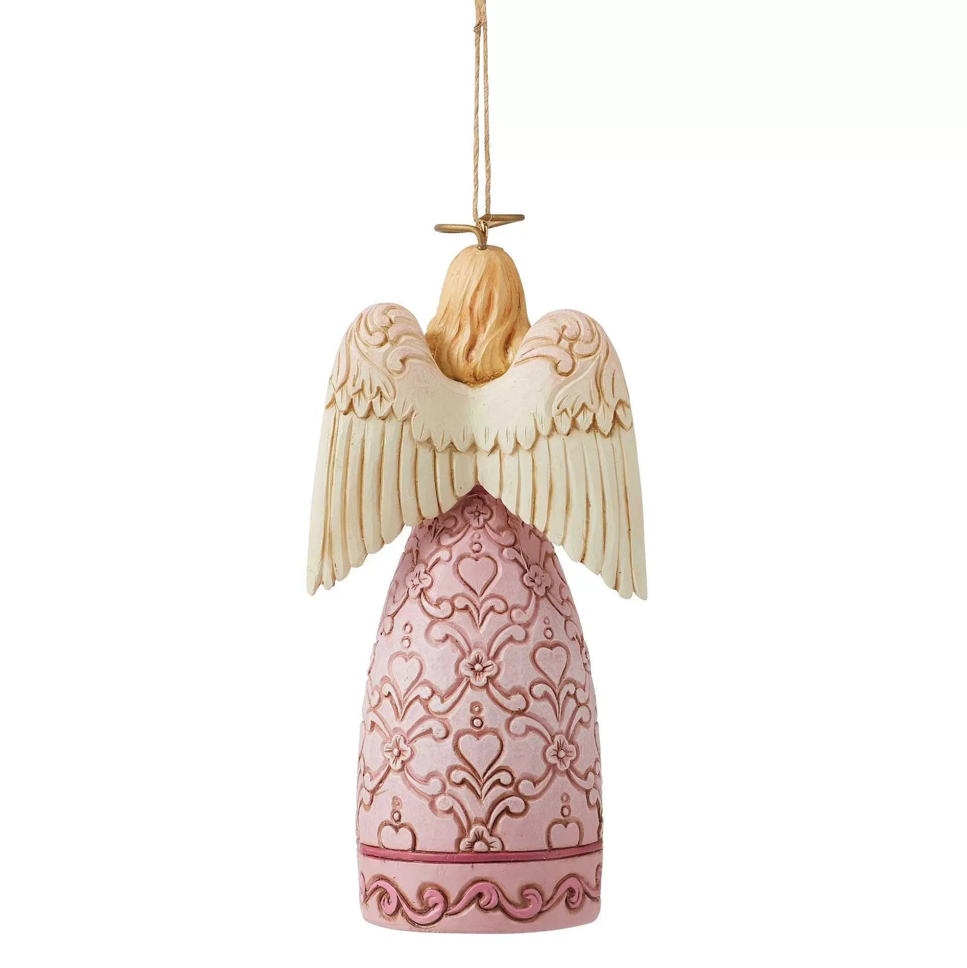 Store Enesco Gift The Rose Pink Angel Ornament