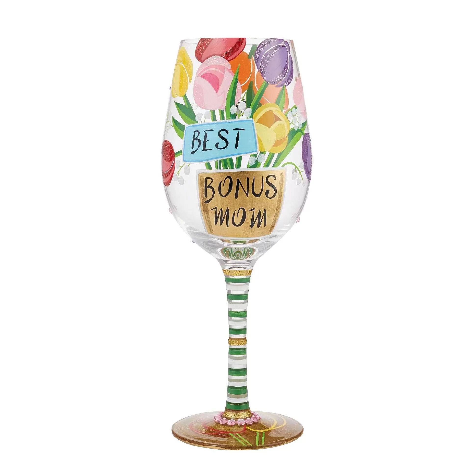 Shop Enesco Gift Wine Glass Best Bonus Mom