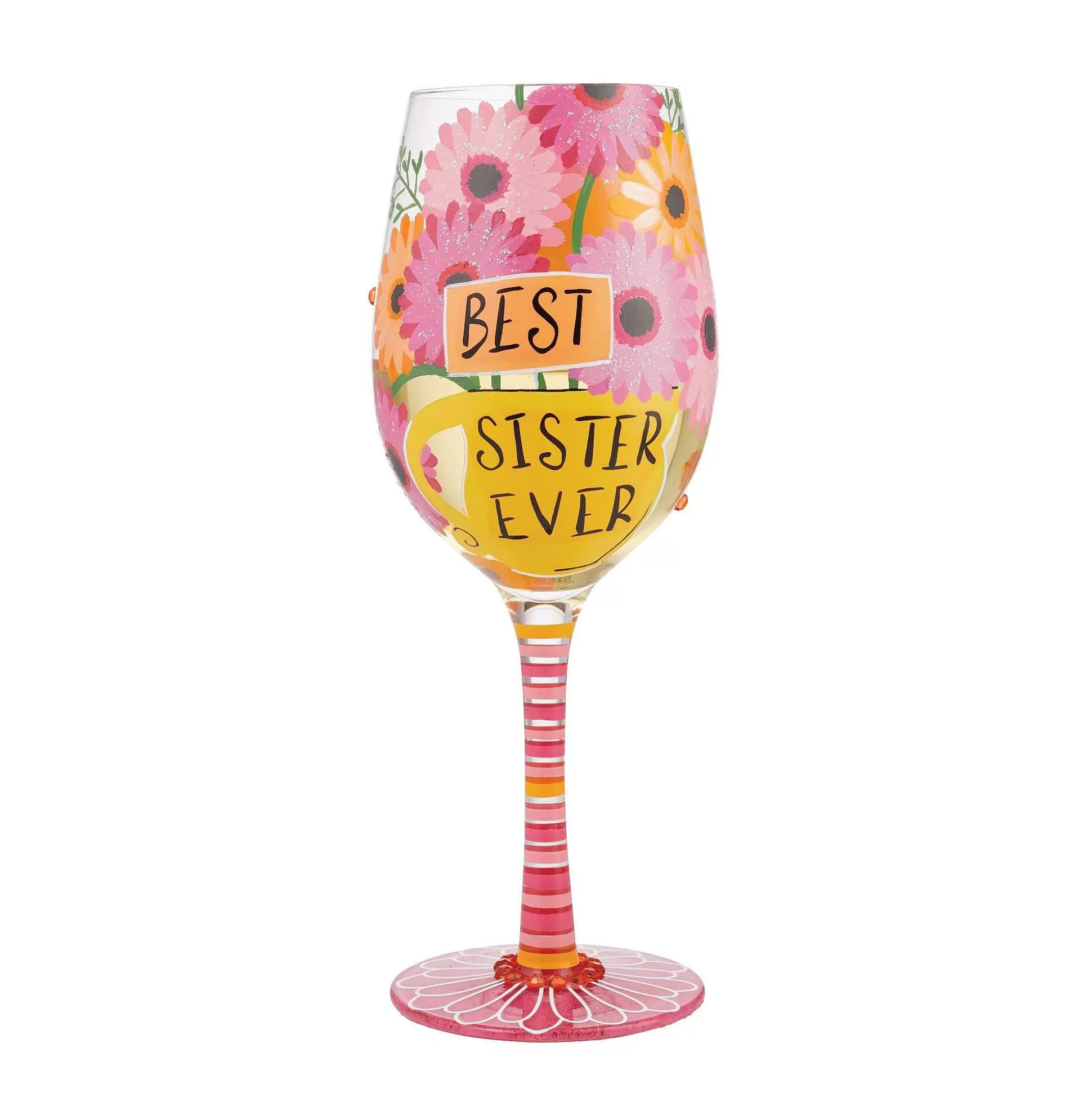 Cheap Enesco Gift Wine Glass Best Sister Ever