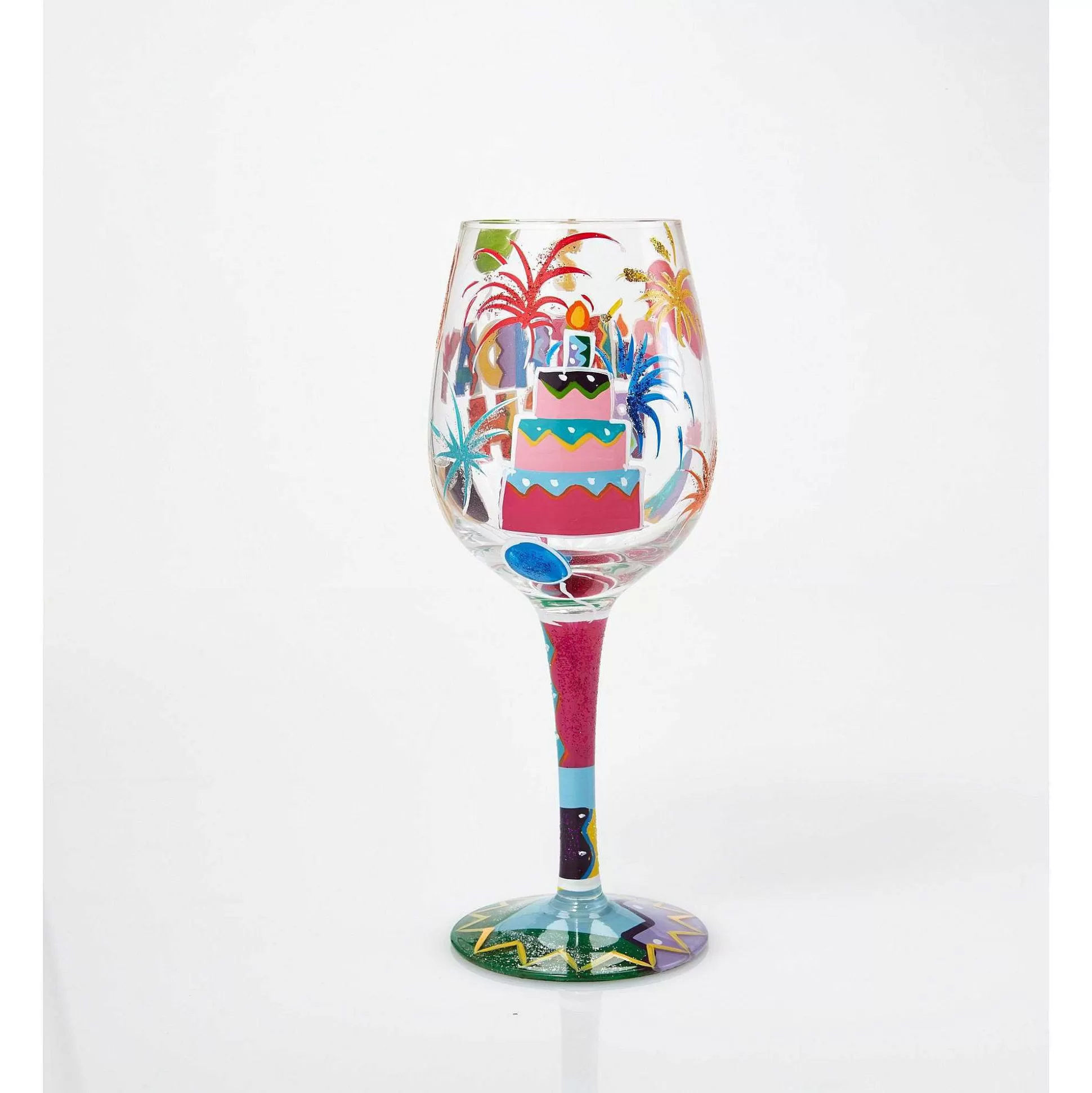 Best Sale Enesco Gift Wine Glass Birthday Bash