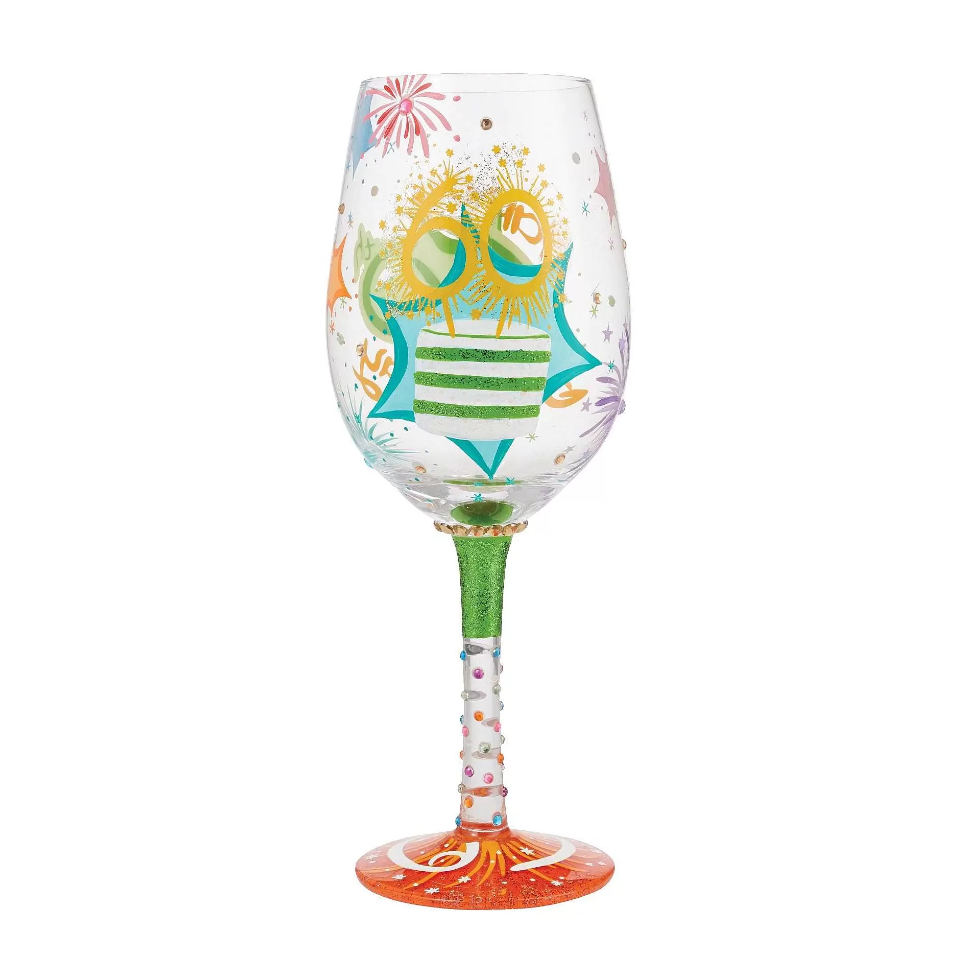 New Enesco Gift Wine Glass Happy 60Th Birthday