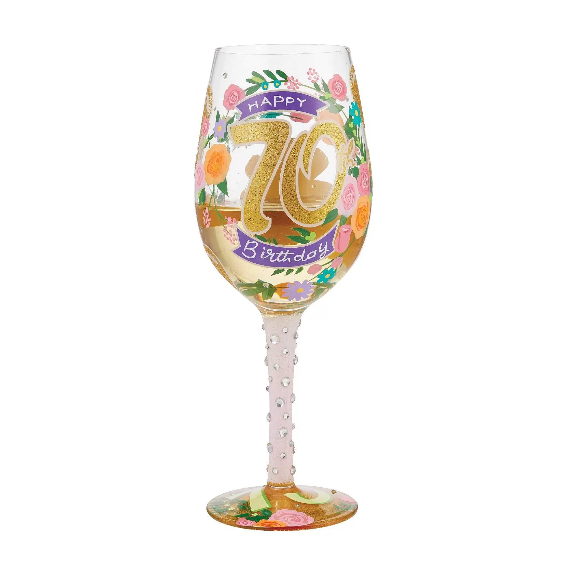 Cheap Enesco Gift Wine Glass Happy 70Th Birthday