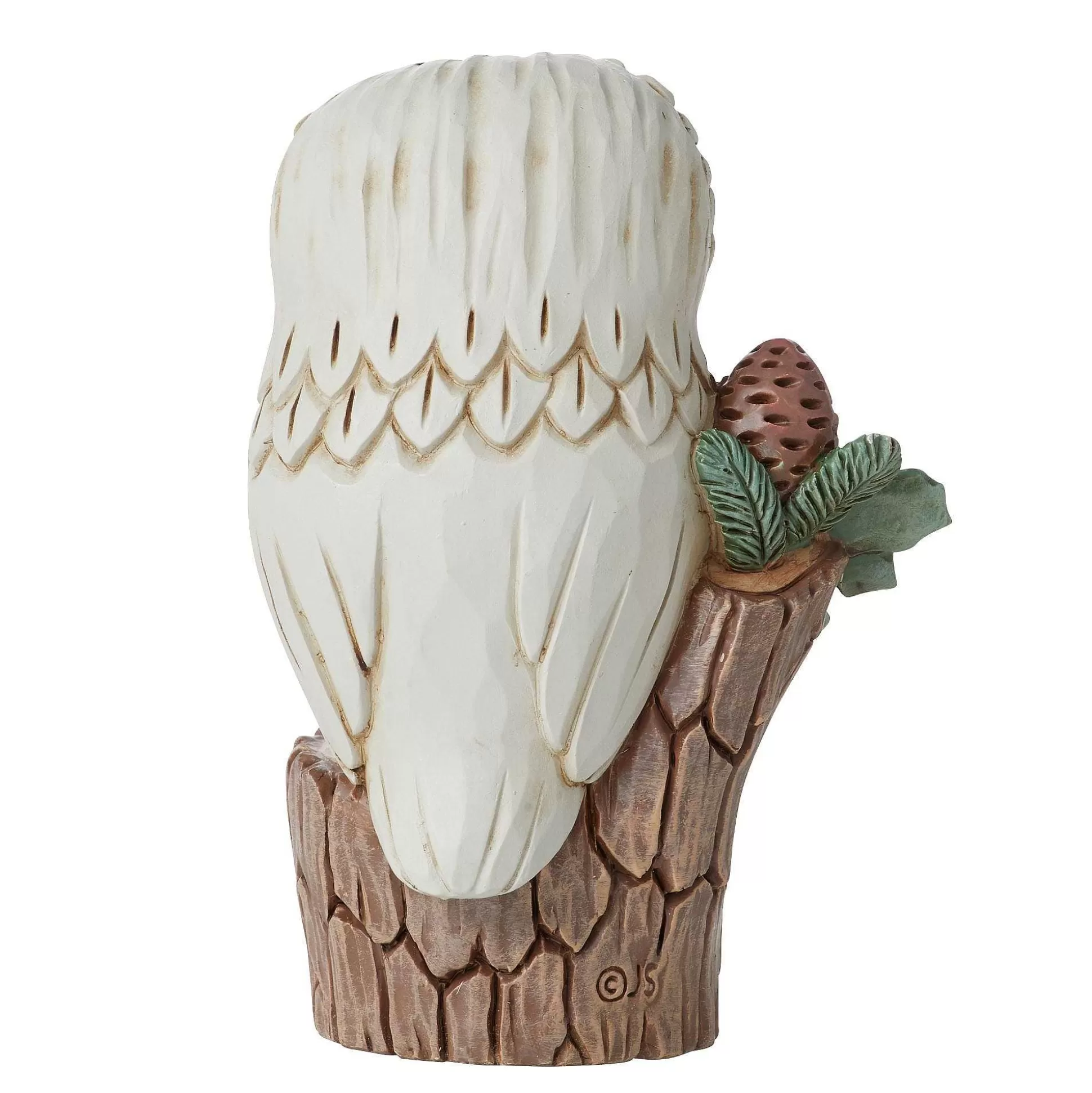 Outlet Enesco Gift Woodland Owl On Tree Stump