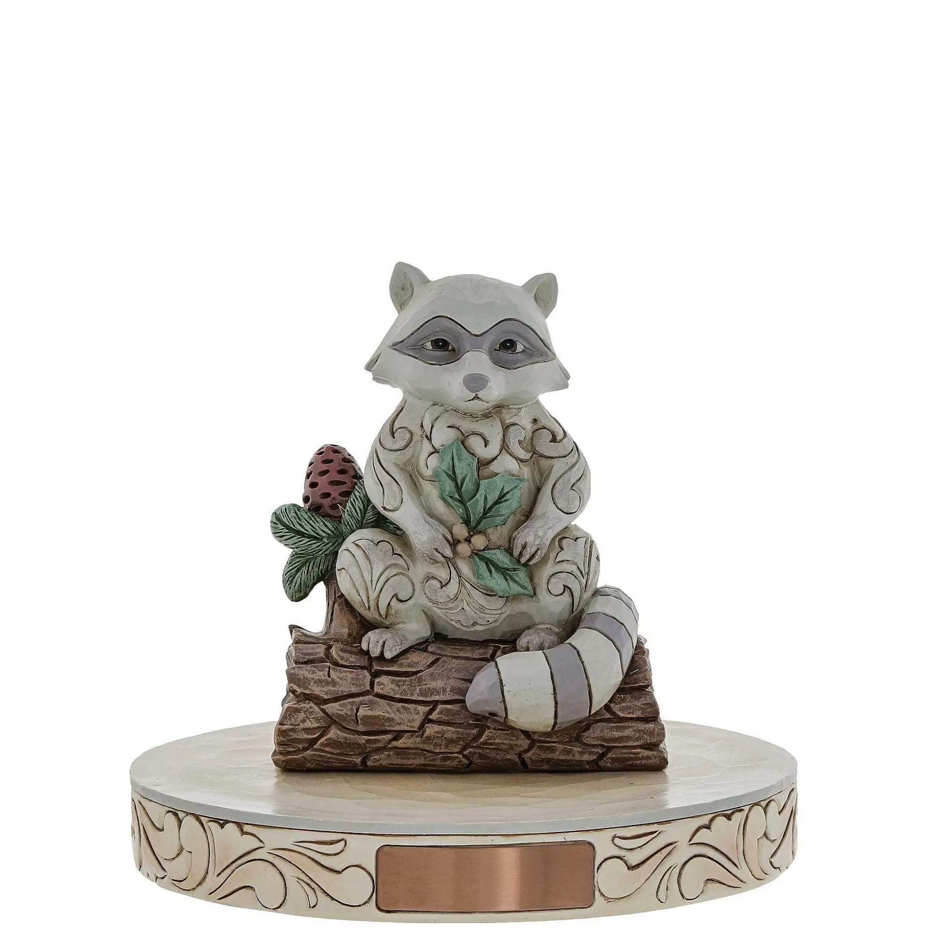 Store Enesco Gift Woodland Raccoon W/Pinecone