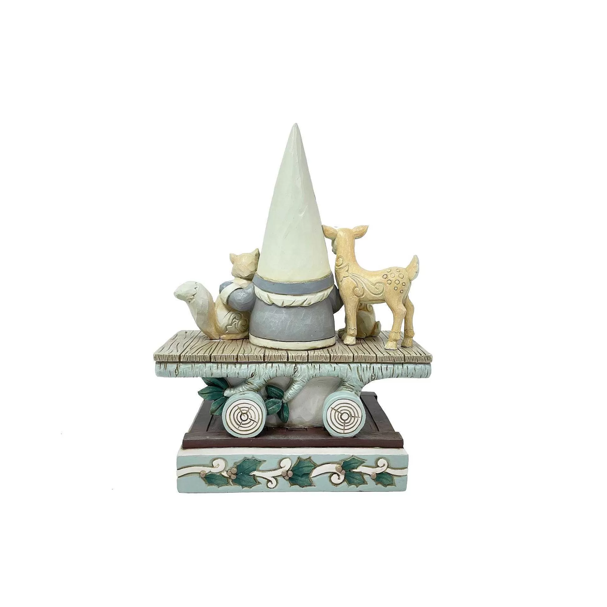 Outlet Enesco Gift Woodlnd Gnome Animalstrain Car